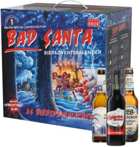 KALEA Bier Adventskalender Füllung 2020, Weihnachtskalender Bad Santa