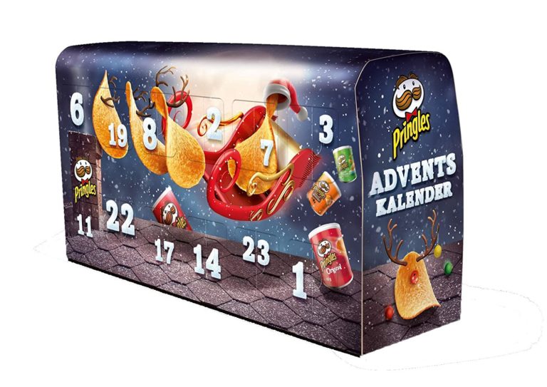 „Pringles“ Chips-Adventskalender Dunkelblau